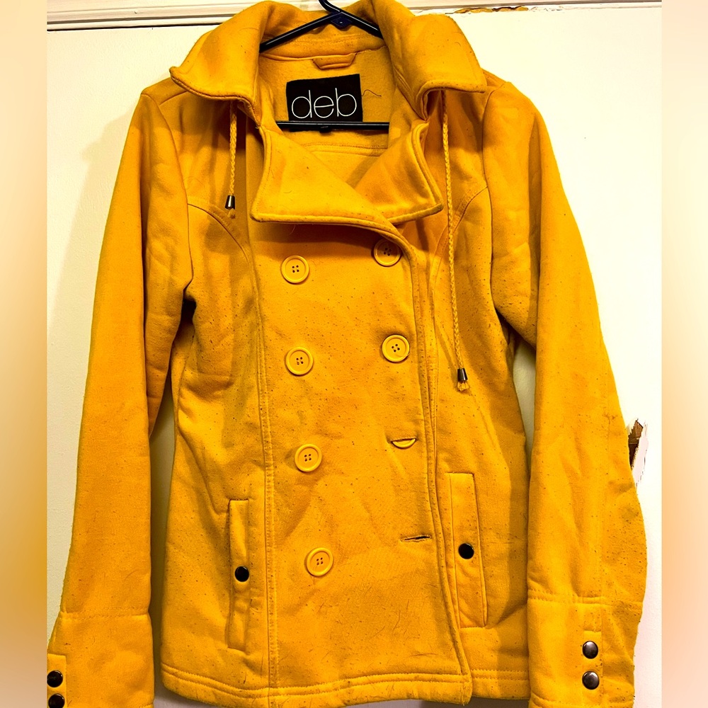 Double breasted pea coat jacket
